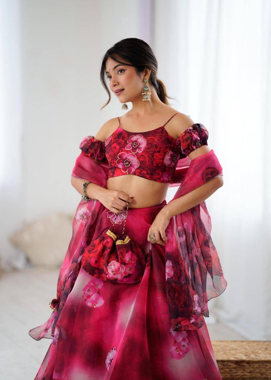 SC 318 Organza Wholesale designer lehengha choli dealer